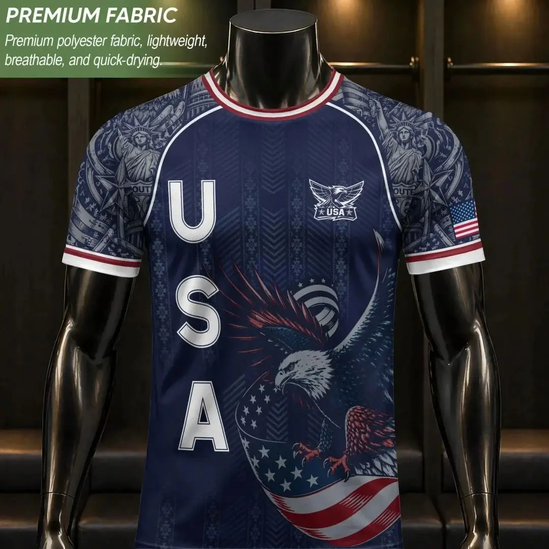 

2026 America Soccer Jersey for Men Women & Kid USA Football Team Jersey Summer Sports Men's T-Shirt Clothing Tee Y2k Woman ﻿