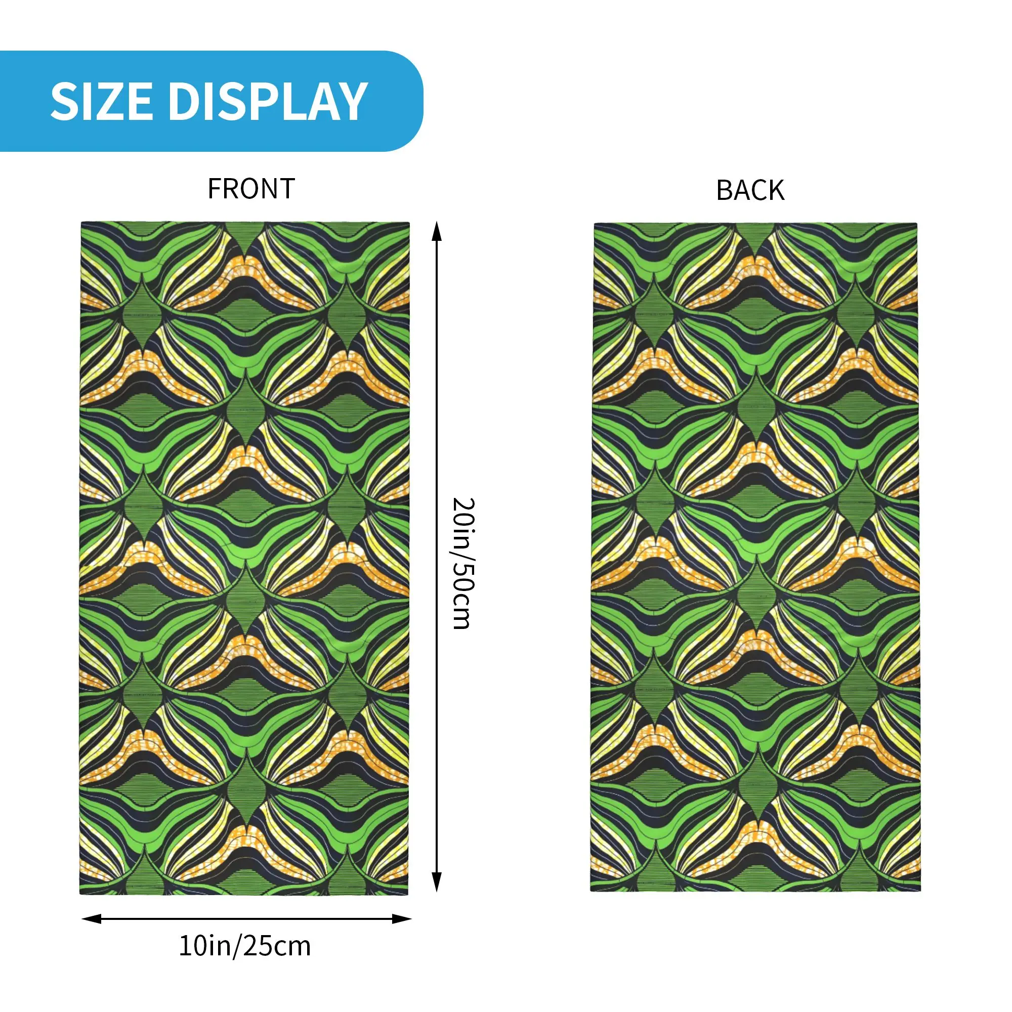 مخصص أنقرة الأفريقية طباعة باندانا الرقبة الجراب الأشعة فوق البنفسجية حماية الوجه وشاح النساء الرجال التقليدية نسيج عقال أنبوب بالاكلافا
