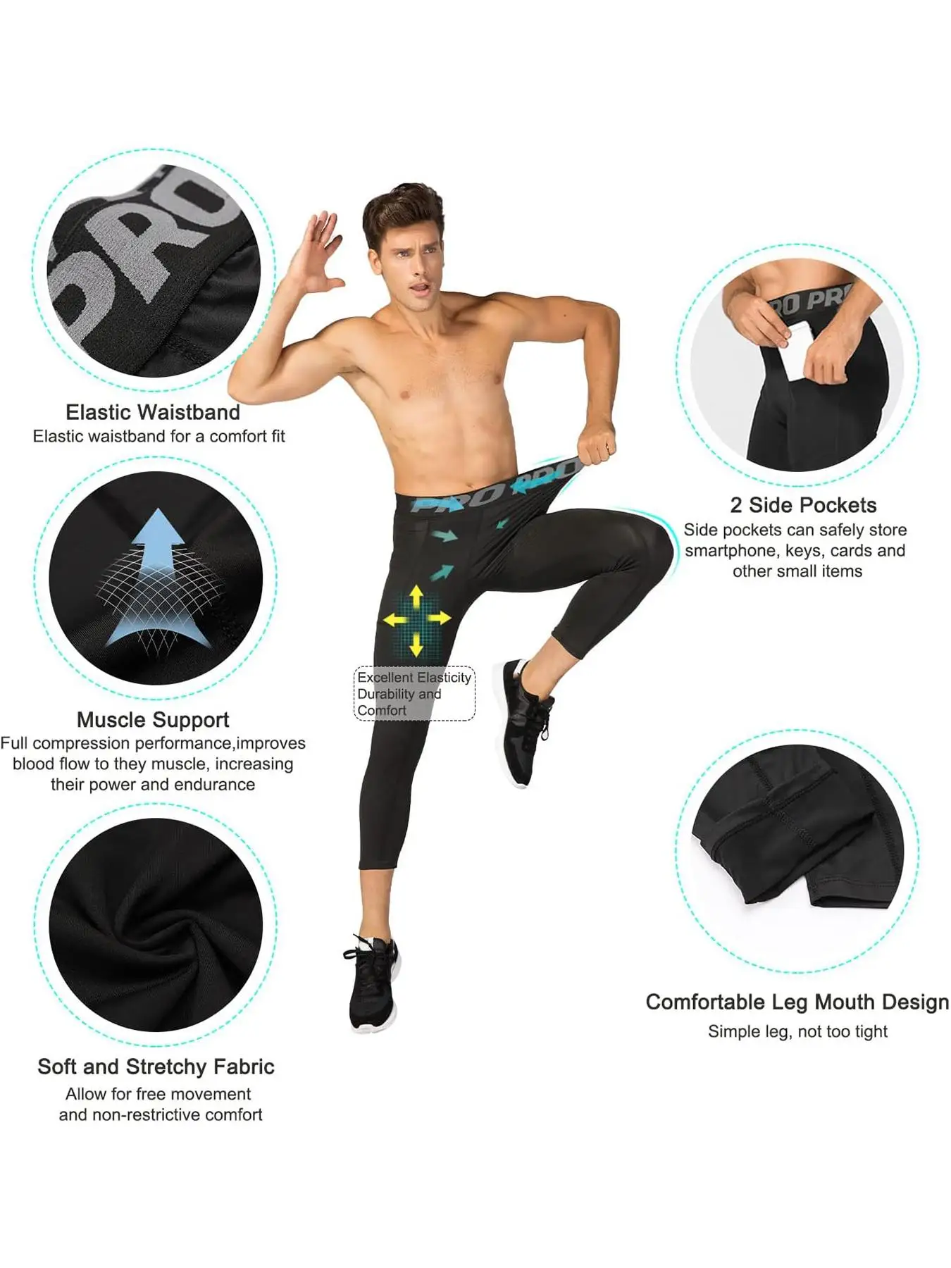 Thumbnail 3 - #81 Best Mens Compression Sports Leggings to Buy In 2026