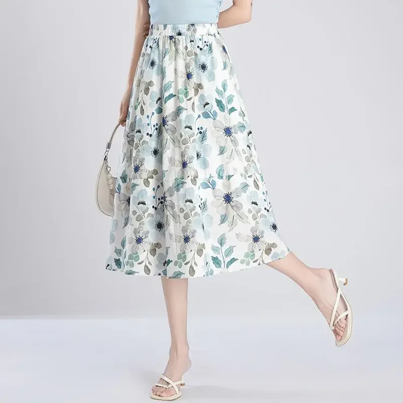 レディースミディスカート 花柄 Aライン ワンピース セール 新作 Vシック エレガント おしゃれ Y2K ヴィンテージ スタイリッシュ 格安 女性用スカート