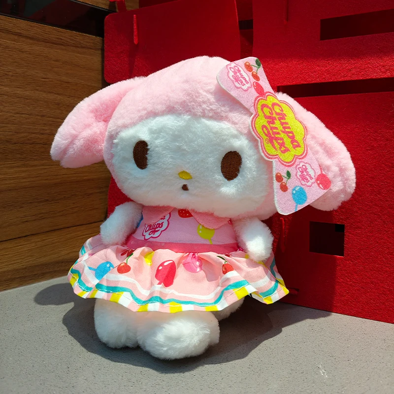 25cm Hello Kitty Sanrio Plushie Kuromi Cinnamoroll Anime Plush Toy Kawaii MyMelody Plush doll Girl Kids Birthday Gifts