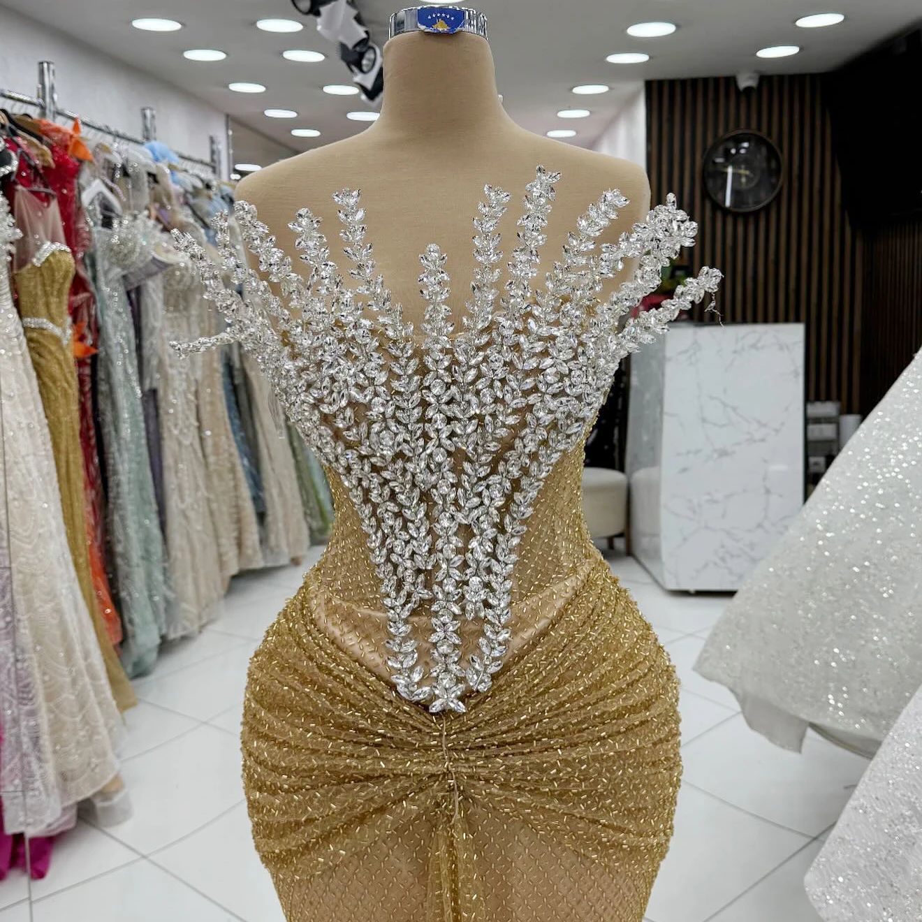 

Sparkly Mermaid African Prom Dress 2025 Sequin Beads Birthday Party Celebrity Gowns For Black Girls Customized