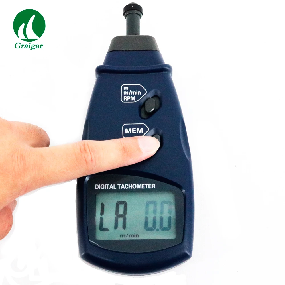 SM2235A Tachometer Kontak Digital Pengukur Kecepatan Permukaan Pengukur RPM Resolusi Tinggi dengan Rentang Otomatis