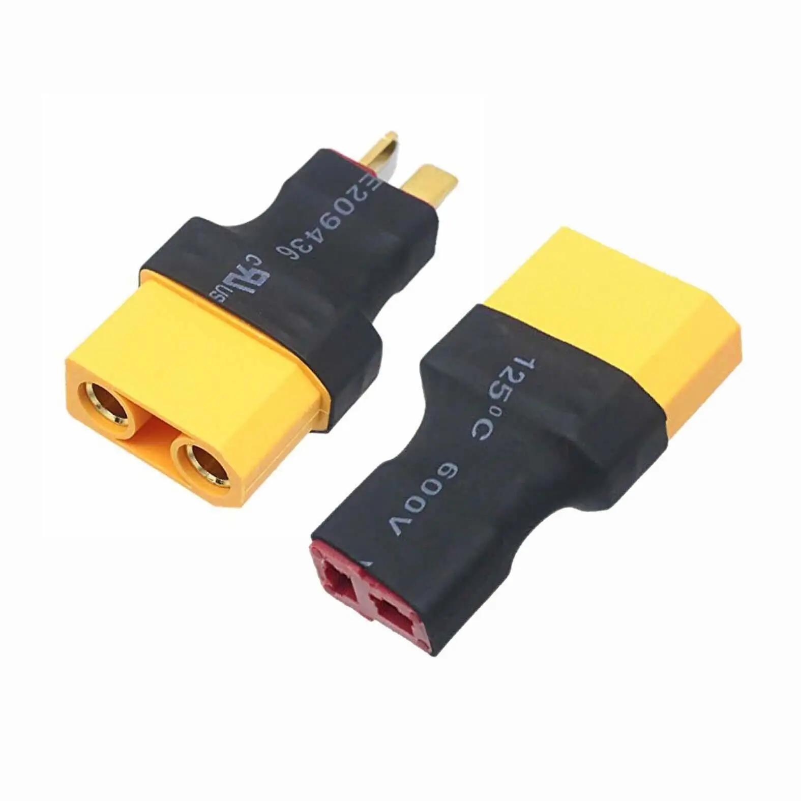30PCS Unisex XT90 To Deans T Plug Adapter Amass No Wire Connector For RC DIY Lipo Battery Parts Plastic Electronic Toys