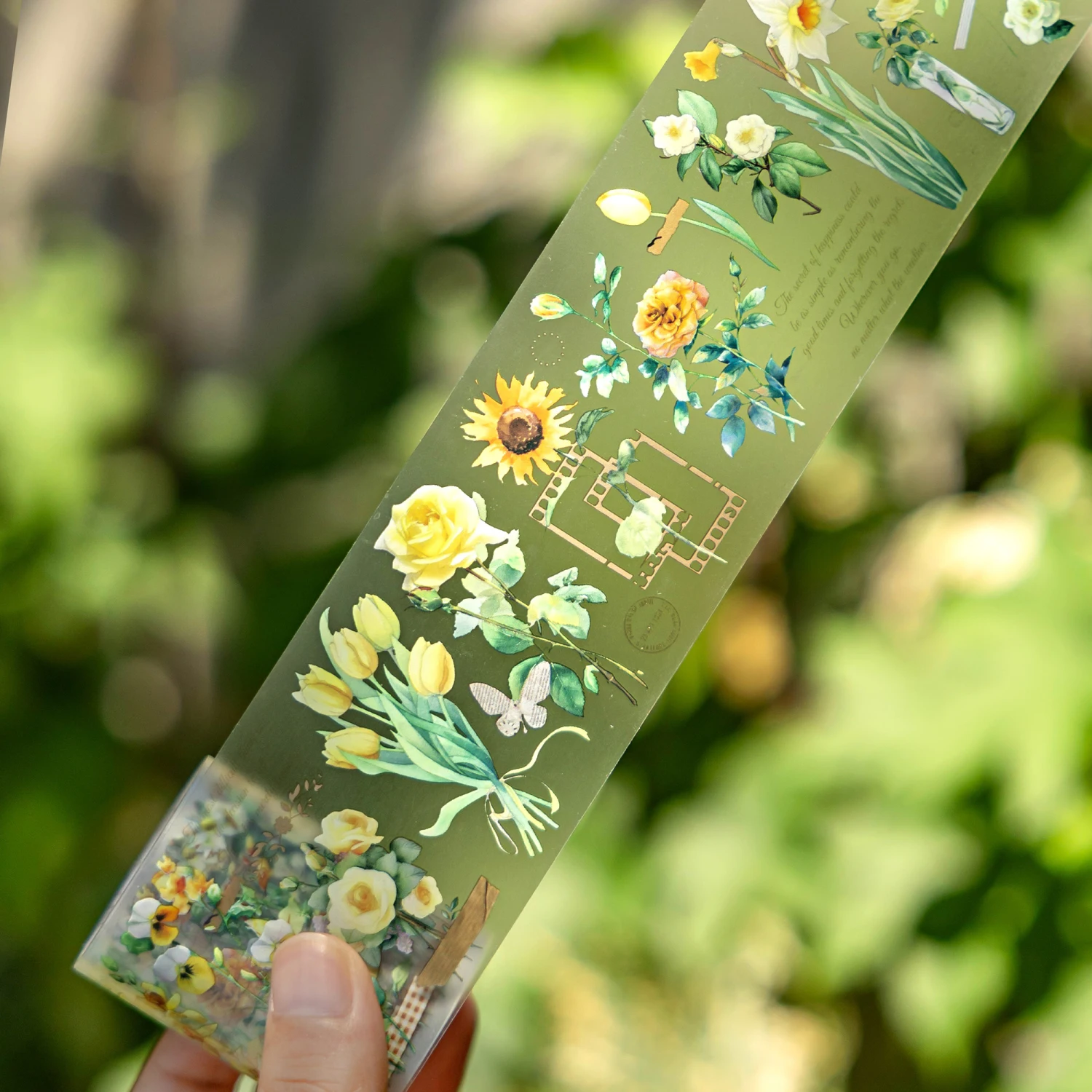 12 Packungen/Menge „The Flower Field Stretches Endlessly“-Serie, süßes, schönes, dekoratives Retro-PET-Klebeband