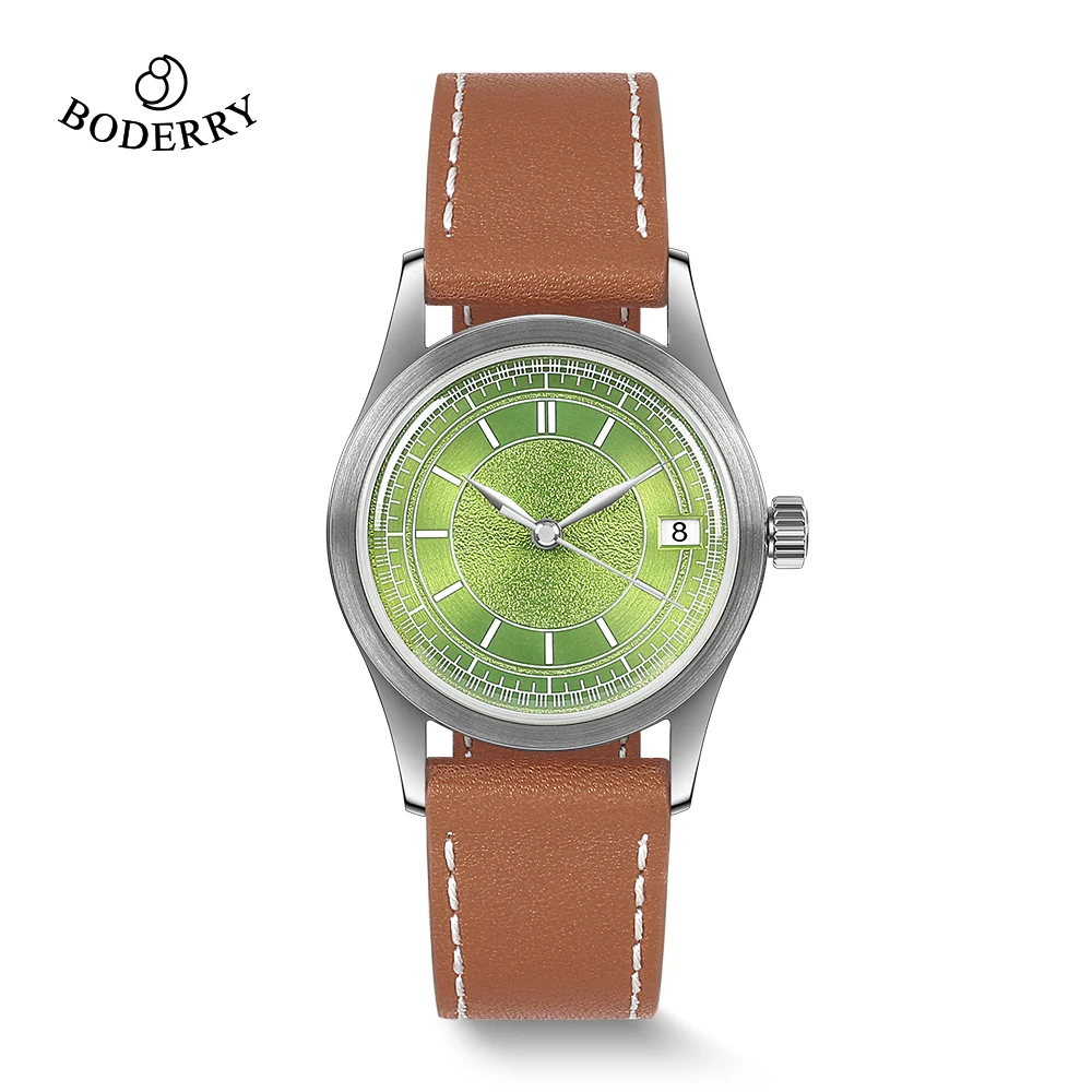 Boderry HOU Vintage Automatic Watch 100M Waterproof Business Mechanical Watches Birthday Gift For Men Boyfriend Husband