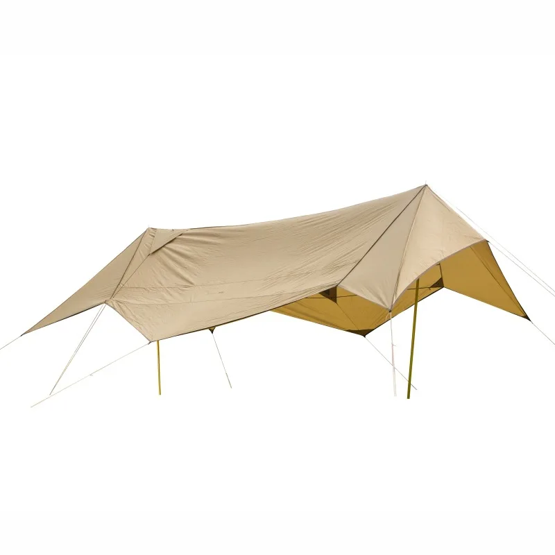

Silver coated, sun protection, hexagonal canopy, multi-person outdoor, canopy, rain protection, sun protection