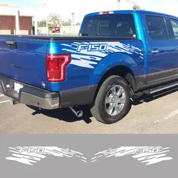 Pickup Mudslinger Side Door Stickers For Ford F150 Raptor Truck Trunk Side Graphics Vinyl Decal Car Decor Cover Auto Accessories