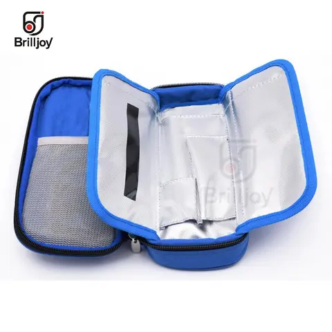 Brilljoy 휴대용 Insulin 냉각 백 아이스 팩 열 쿨러 백 냉장고 Bolsa Termica 4-24 섭씨 디스플레이 A50, 보온 쿨러 백 Best5