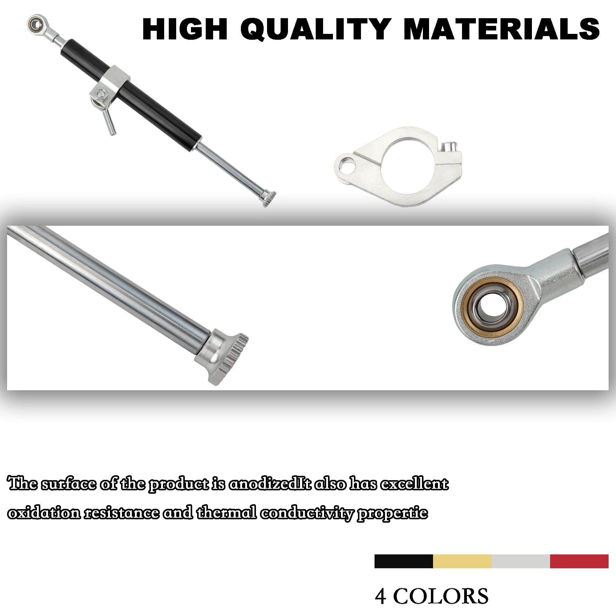 330 مللي متر دراجة نارية امتصاص الصدمات الاتجاه المثبط اكسسوارات شوكة استقرار دراجة نارية التوجيه المثبط الألومنيوم أجزاء الدراجة الترابية