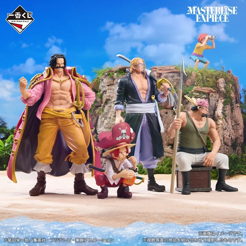 In Stock Original Bandai Ichiban ONE PIECE Gol·D·Roger Silvers Rayleigh Shanks Buggy Crocus Anime Character Collection Toys Gift