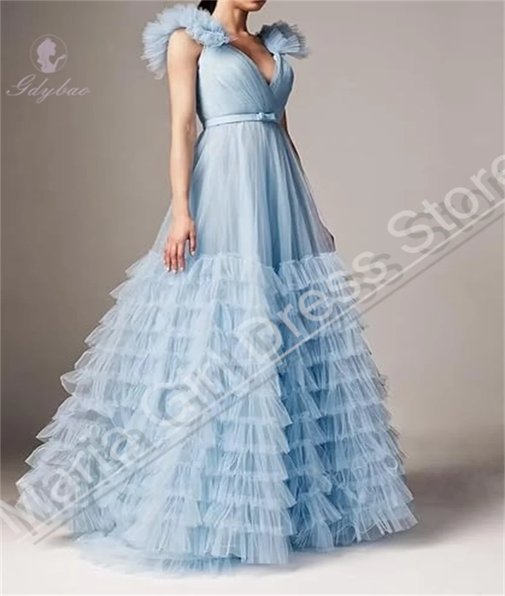 

Elegant Party Girl Dresses Azure Elegant Formal Occasions First Communion Dress Princess Birthday Party Customization