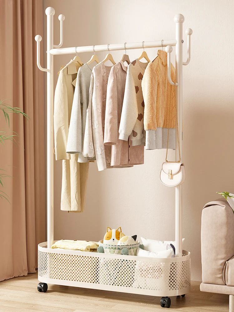 

Простая портативная напольная вешалка для одежды в спальню, европейский стиль, углеродистая сталь