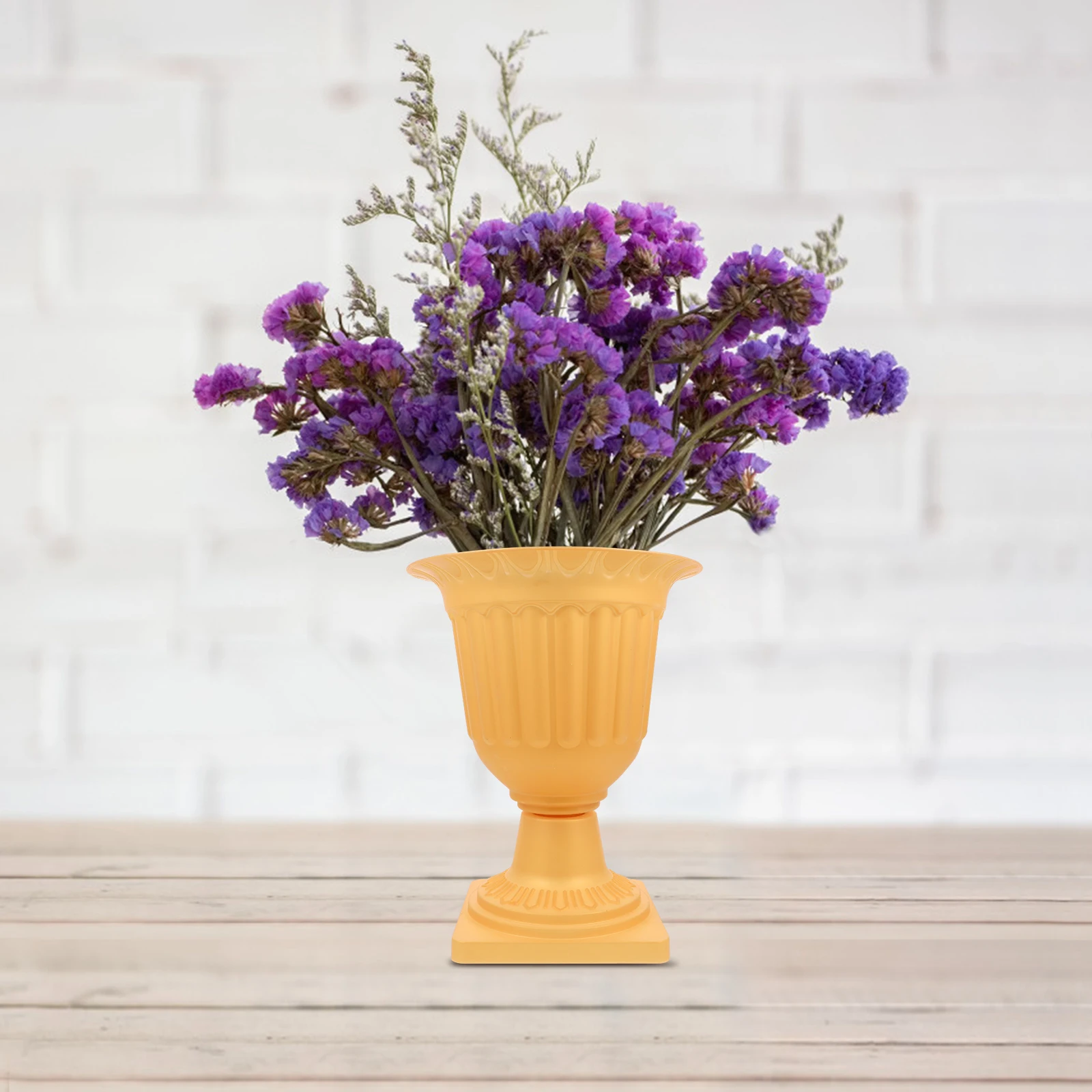 

1pc European Style Flower Pot Grecian Planter Plastic Decorative Pots for Wedding Party Road Guiding Garden Villa Yard Not Fade
