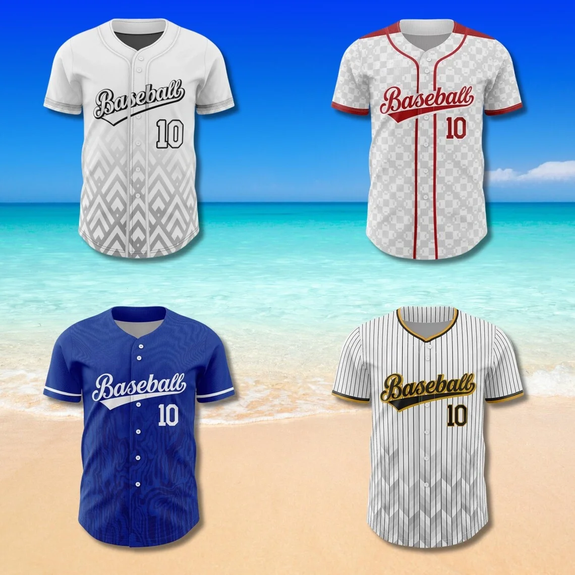 Custom Baseball Jersey Shirt Personalized Name Number Button Up Unisex Team Uniform Top Men Women Youth Softball Game Day Gift