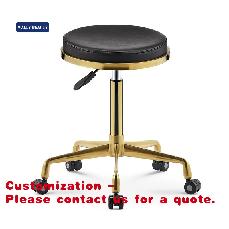 

Customize.Pu Leather Nail Salon Foot Spa Technician Chair Adjustable Beauty Salon Barber Stool Sale