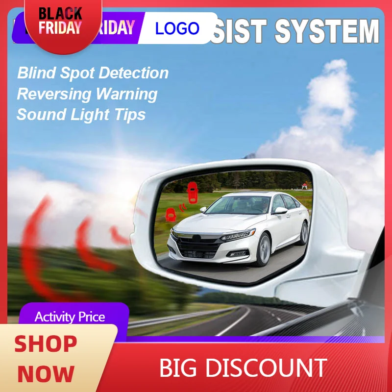 Car Blind Spot Detection System BSD BSM BSA Rearview Mirror Change Lane Aided Radar Parking Sensor For Honda Accord 2014 to 2017