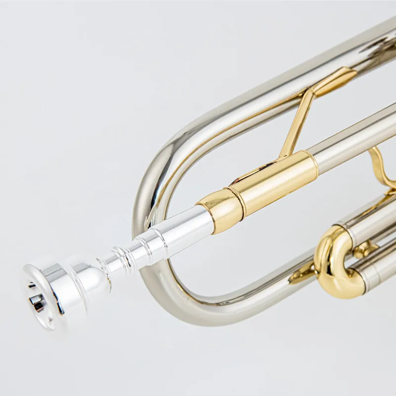 Made in Japan quality 8335LA Bb Trumpet B Flat Brass Silver Plated Professional Trumpet Musical Instruments with Leather Case