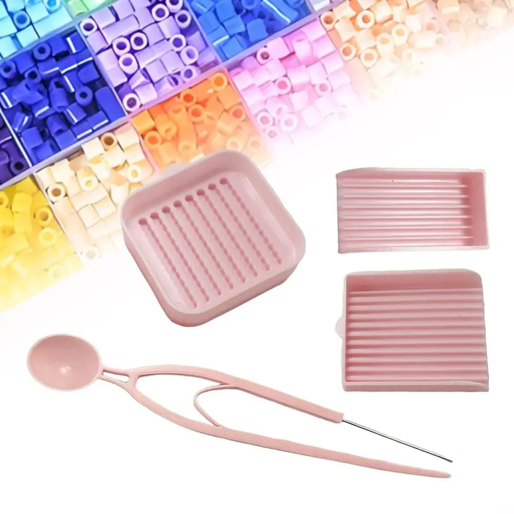 Stainless Steel Fuse Beads Picking Tray Kit 2.6mm Fuse Beads DIY Handmade Bead Scoop Single-Needle Plastic Beads