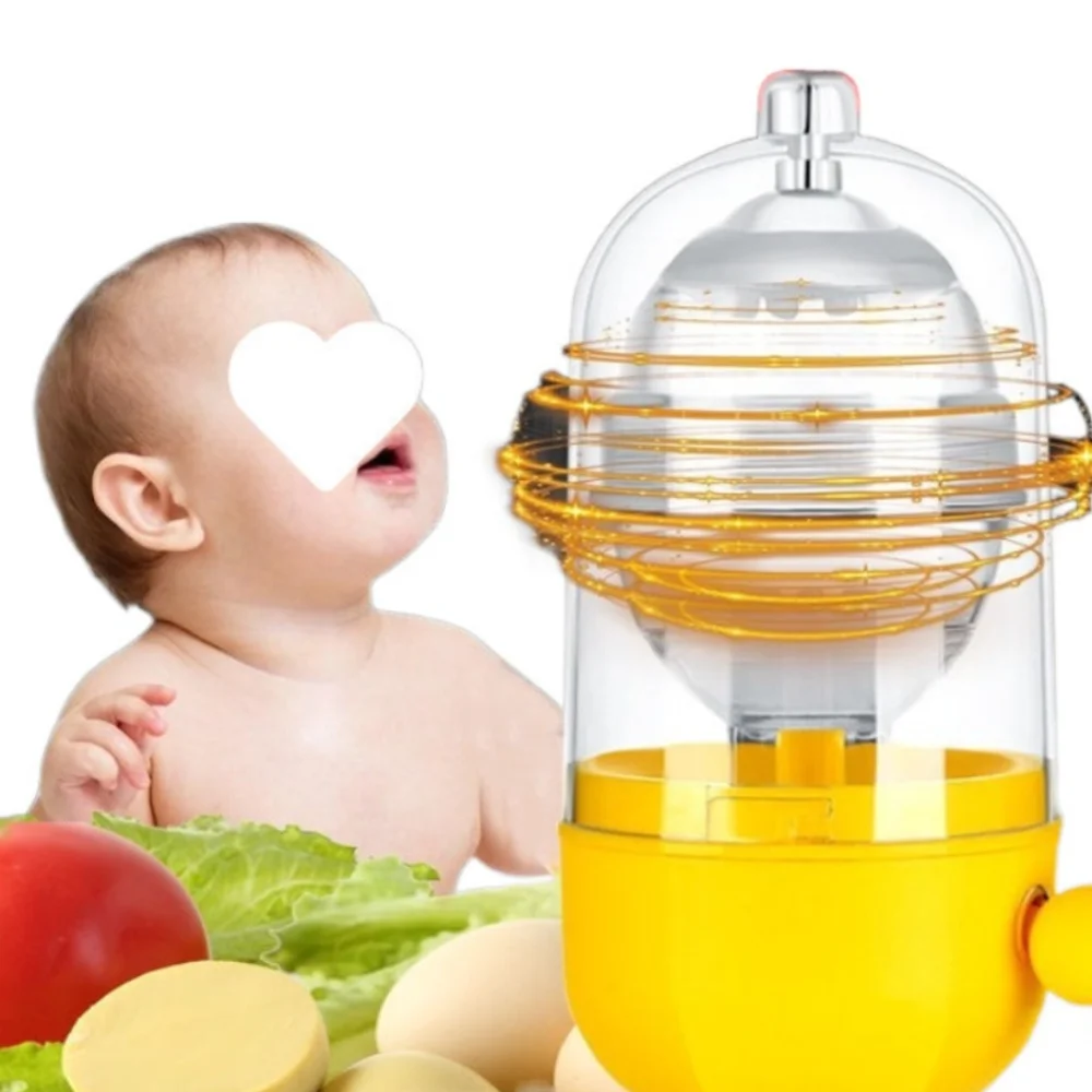 Cooker Plastic Egg Spinner Manual Detachable Egg Homogenizer Portable Washable Egg Yolk Mixer Eggs Yolk Mixing