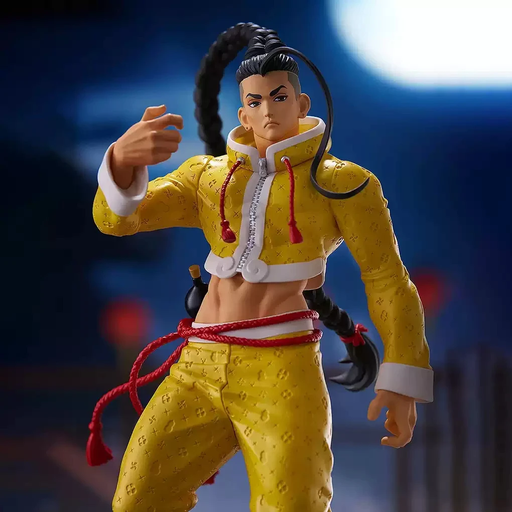 Original POP UP PARADE Street Fighter 6 Jamie Anime Figuras Brinquedos Modelo de Ação