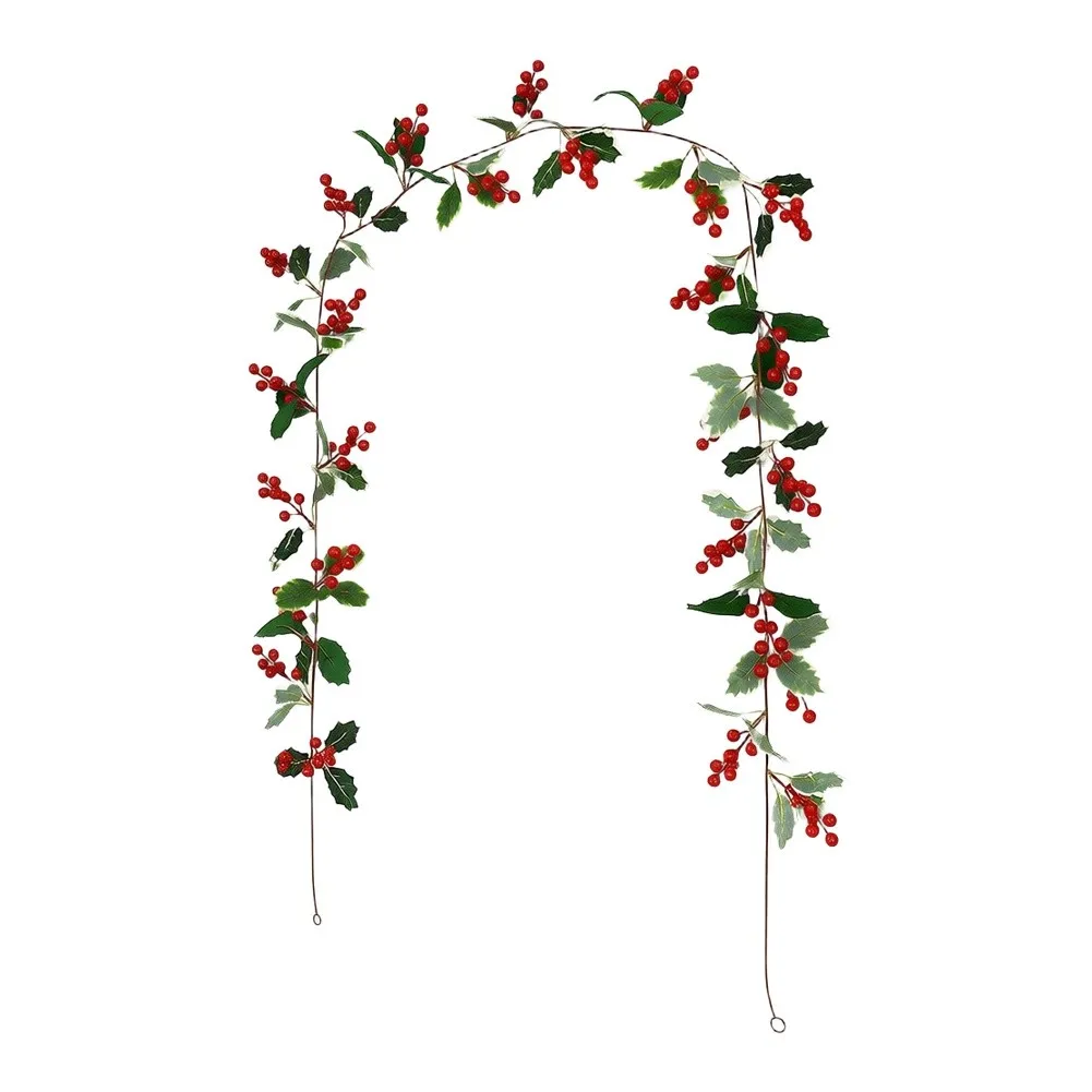 Holiday Decorative Vine Christmas Garland For Christmas Party Decor Realistic Artificial Plant Flexible Vine Structure