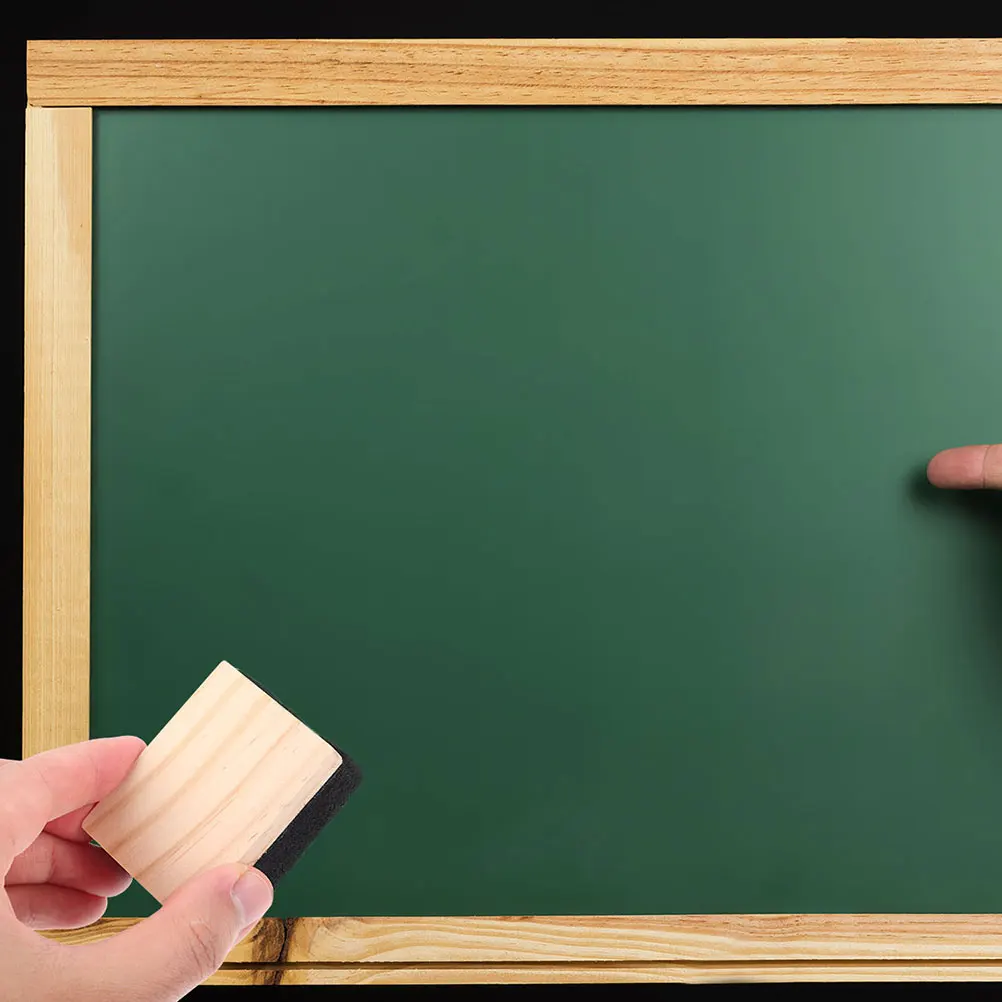 

6Pcs Chalkboard Eraser Wooden Felt Blackboard Cleaner Dust Free School Classroom Office Training Supplies Bulk Set