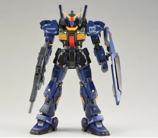 Bandai Original Gundam 1/144 RG 07 RX-178 Gundam MK-II Titans Action Figure Assembly Model Kit Collectible Gifts