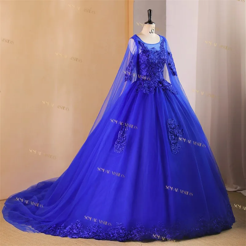 Sonhar Vestidos 2024 Autumn New Quinceanera Dresses Party Dress With Cape Classic Evening Ball Gown Real Photo Custom Color