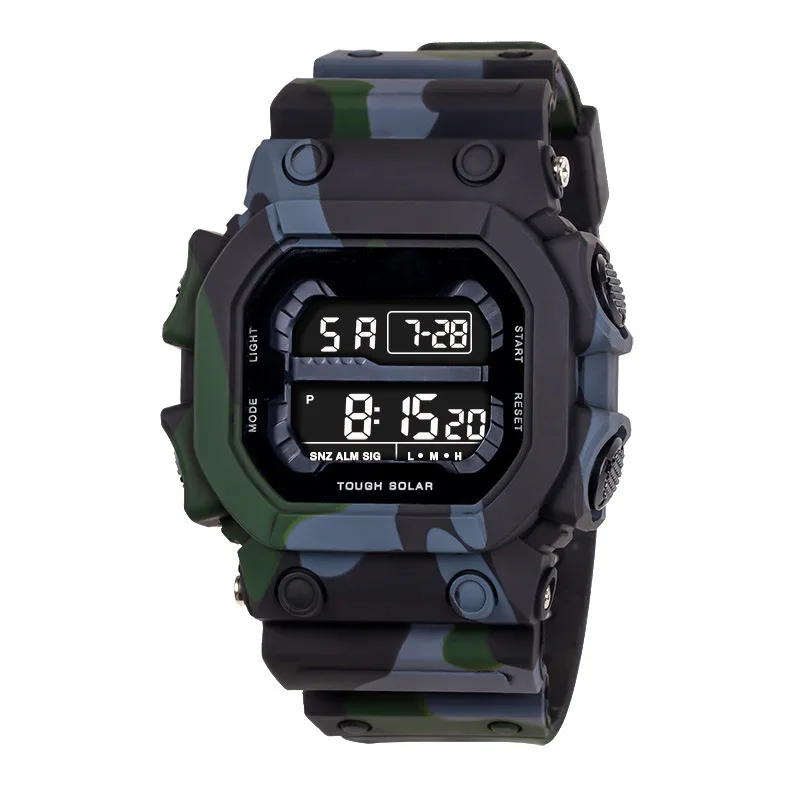 Outdoor Digital Sports Electronic Watches for Men Waterproof Shockproof Mens Wristwatches LED Didplay Alarm Clock Reloj Hombre