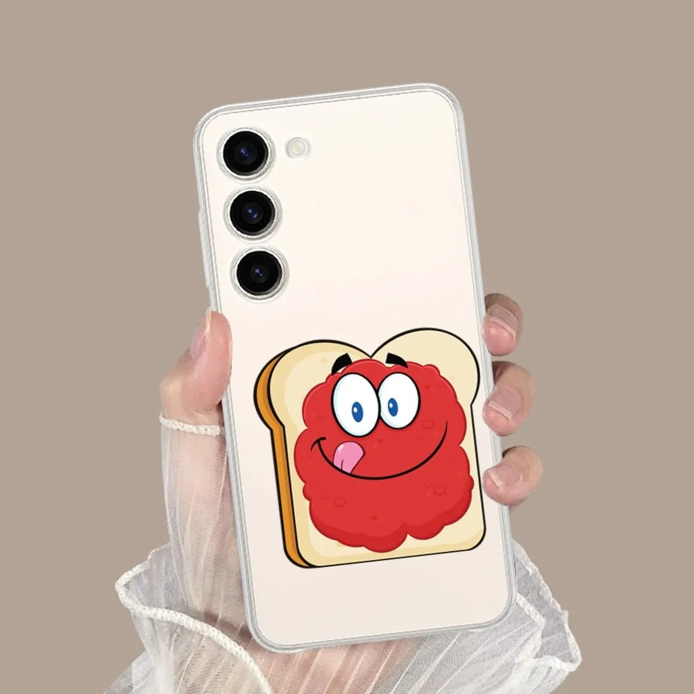 cartoon bread Phone Case for Samsung Galaxy S8 8S G950F G950 A91 A80 A73 5G A72