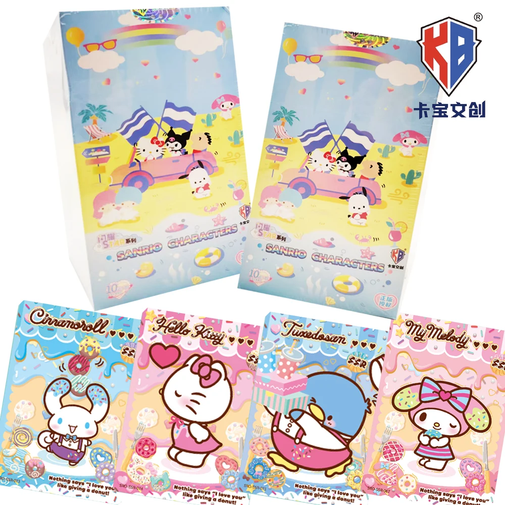 

KABAO Original Sanrio Characters Collection Cards Shining Stars Travel Round The World Anime Happy Lovely Cards Birthday Gifts