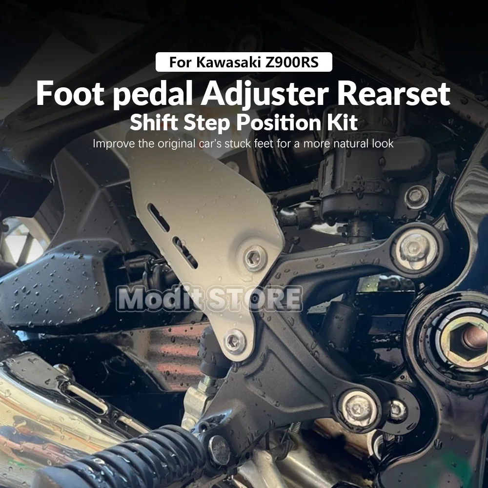 

For Kawasaki Z900RS Z900 RS 2018 2019 2020 2021 2022 2023 2024 2025 2026 Foot pedal Rearset Adjuster shift Step Position Kit
