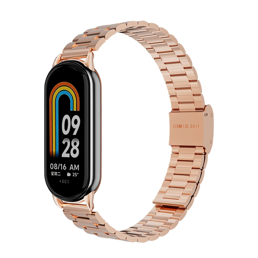 Bracelet en acier inoxydable pour Xiaomi Mi Band 8, NDavid, métal, rédivision