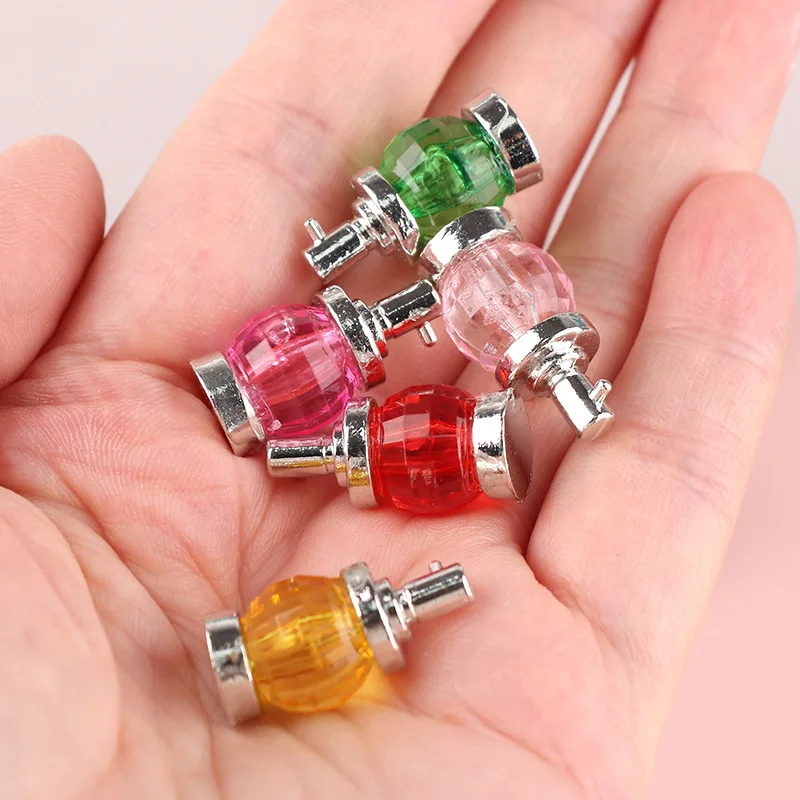 5pcs Dollhouse Perfume Bottles Perfume Alloy Model Miniature OB11 Household Jewelry Doll Accessories Home Decor Decoration