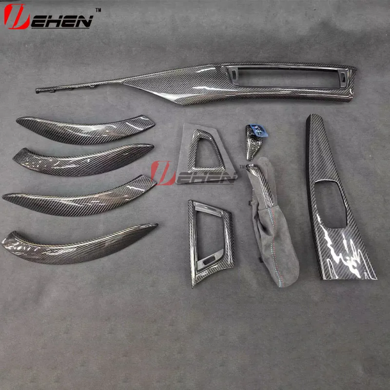 

10 шт., оригинальная влажная и сухая карбоновая крышка BMW F30 F32 F34 F80 F82 F83, внутренняя крышка приборной панели из углеродного волокна