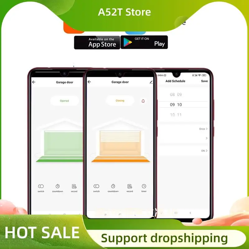 A52T Smart Switch Tuya Wifi Smart Temperature Switch Smart Switch With Thermostat Sensor