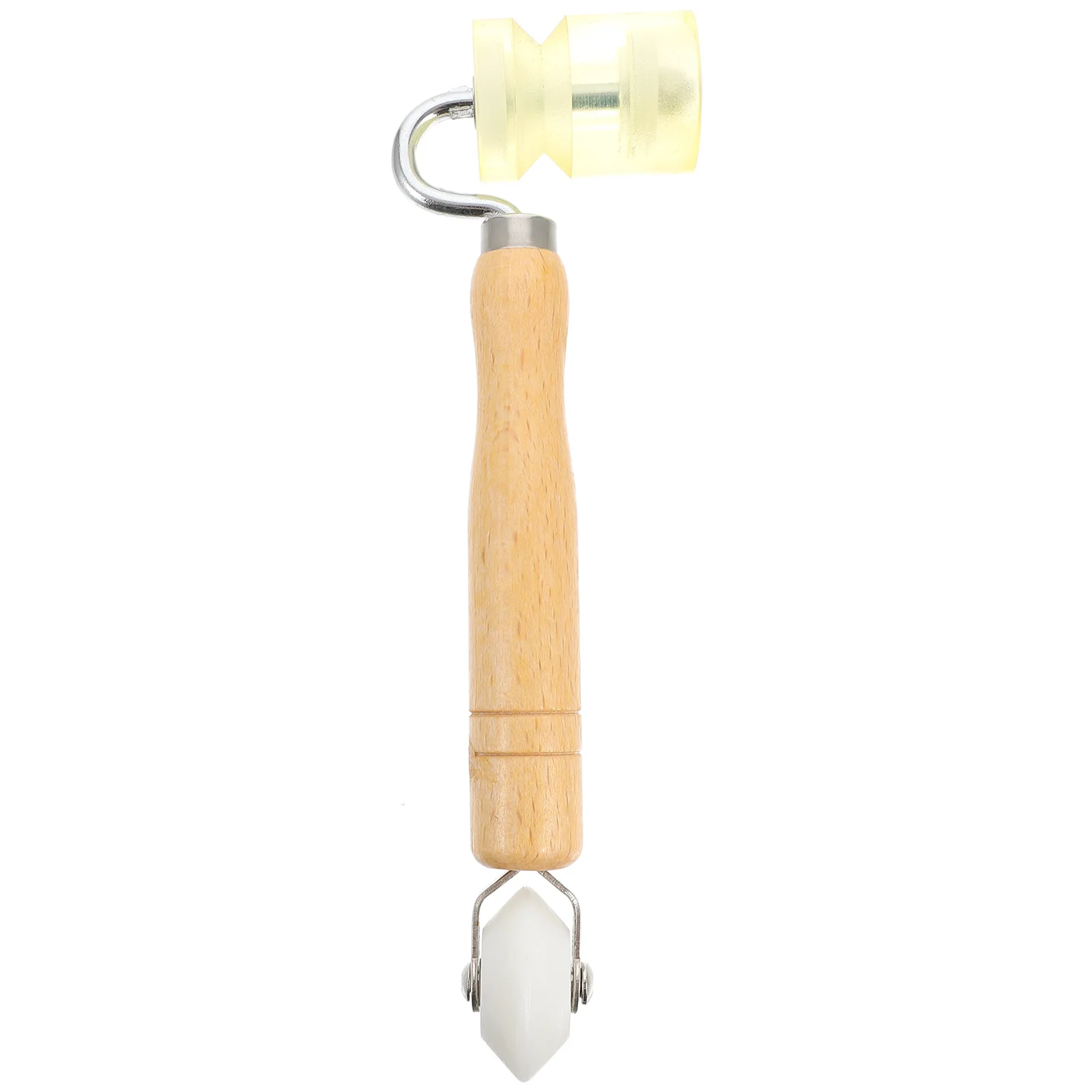 シーム木製ハンドルホイール圧力ローラー壁紙建設ツールアソートカラー耐久性のあるPU素材DIYプロフェッショナル使用