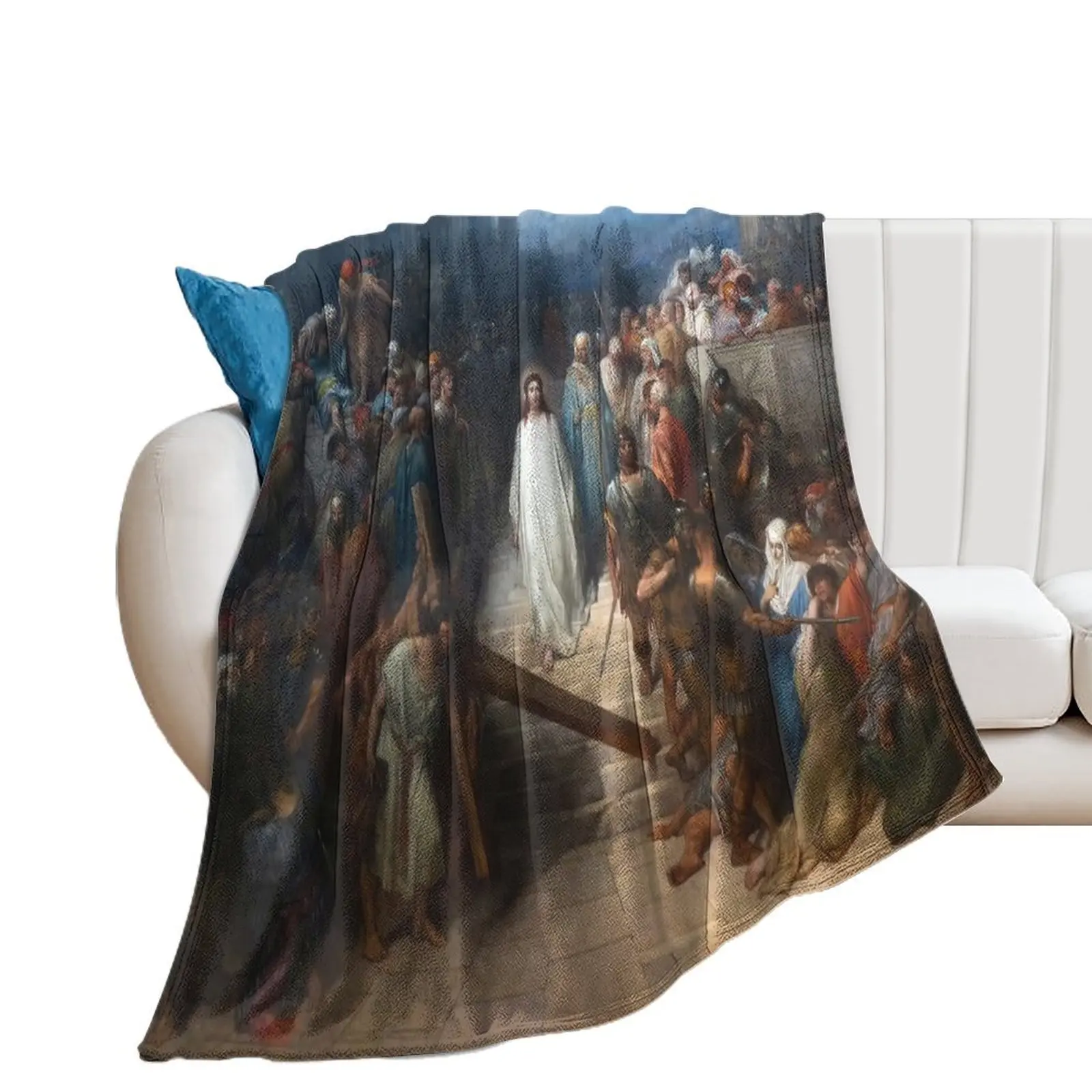 gustave doré artworks, gustave doré paintings, gustave dore art style Throw Blanket for sofa Luxury Tourist Blankets