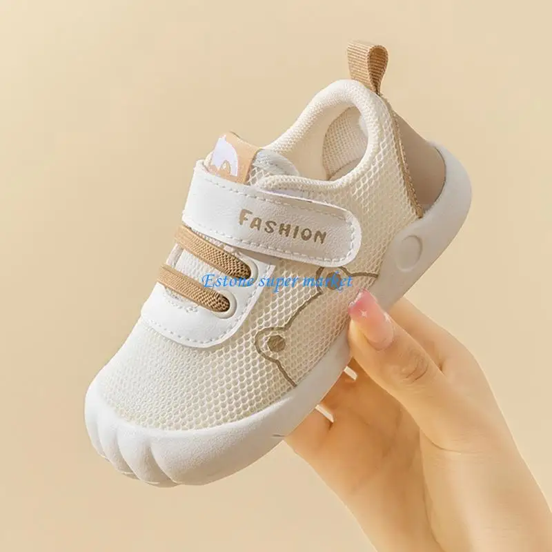 090B أحذية أطفال قابلة للتنفس وإغلاق قابل للتعديل أحذية أطفال أنيقة وعملية #5