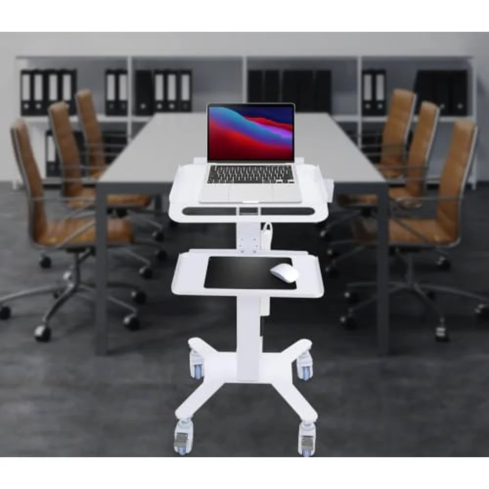 Rolling Medical Carts Laptop Cart with Monitor Mount Without Holder
