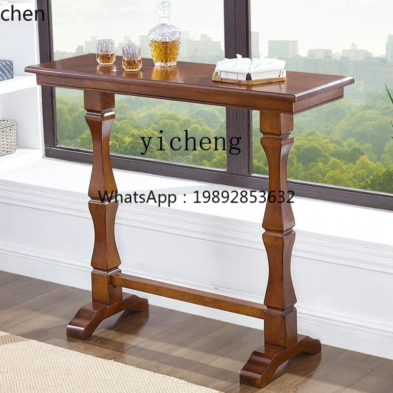 

HXL барная стойка из цельного дерева, бытовой высокий стол, перегородка для гостиной, барный стол, барная стойка, балконная полоса