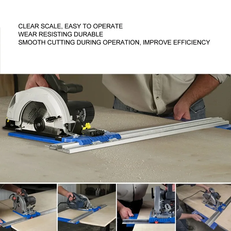Woodworking Cutter  Rail Multifunctional Aluminum Alloy Circular Saw Track for Carpenter Woodworking  Rail  Rail