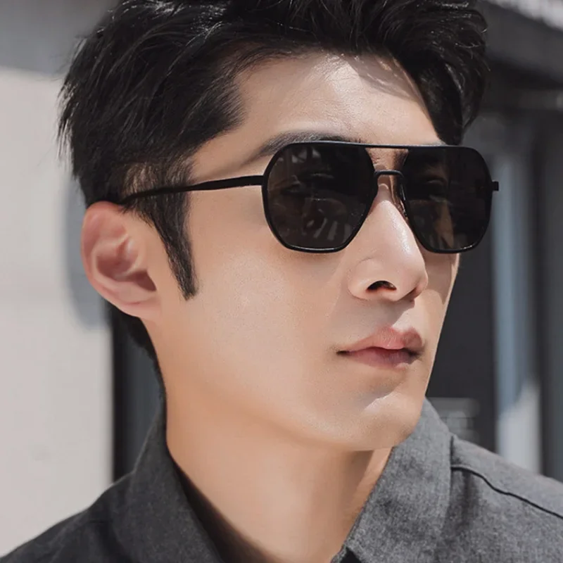 Men Retro High Quality Metal Frame Polarized Sunglasses Protective Driving Glasses Vintage Male Brand Designer Aviator Eyewear