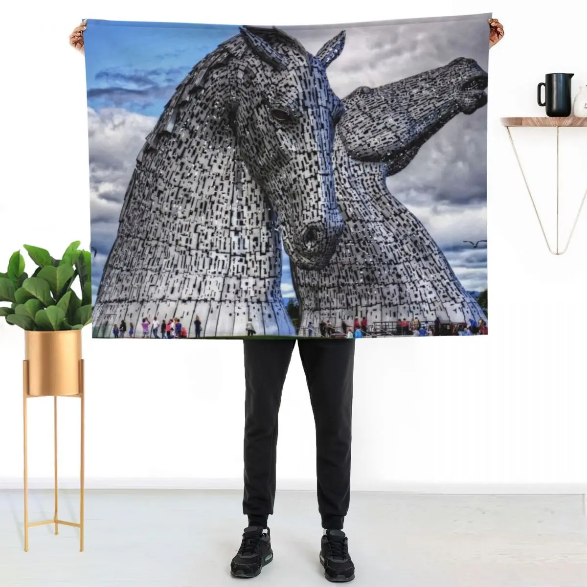 The Kelpies Throw Blanket Hairy Decorative Sofas Cute Plaid Plaid sofa bed Camping Blankets