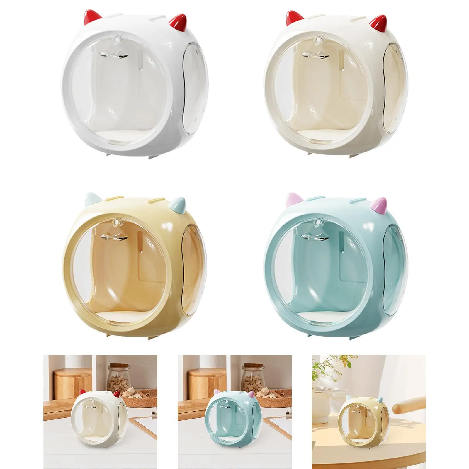 

Figurine Display Case Multifunction Protection Stylish Portable Dustproof Figure