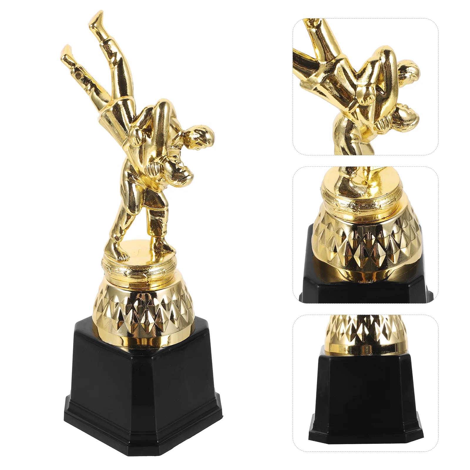 

Wrestling Trophy Decor Cup for Sports Exquisite Model Competition Champion Award