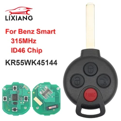 LIXIANG KR55WK45144 Remote Car Key Fob Replacement 4 Button 315MHz PCF7941 for Smart Fortwo 2005 - 2015Mercedes-Benz Fortwo 451