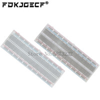 White/Transparent Breadboard 830 Point Solderless PCB Bread Board MB-102 MB102 Test Develop DIY for arduino
