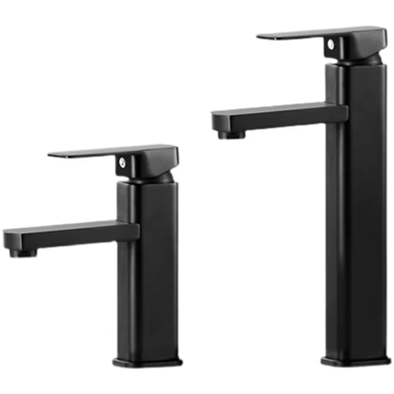 

Home Wash Basin Sink Bathroom Faucet Countertop Installation Hot and Cold Water Basin Faucet Black Wash Basin Sink Faucet Crane